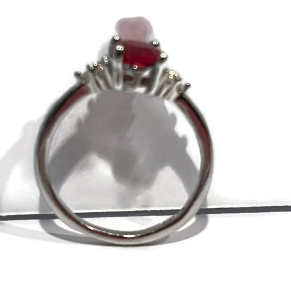 1.5 Ct. Round Ruby Solitaire & White Sapphire Bag… - image 3